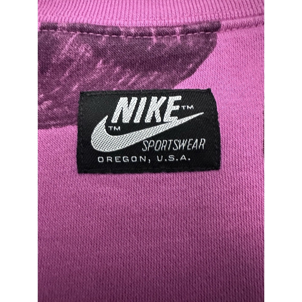 Nike Icon Clash Magenta Fleece Crop Crew Pullover Women's Size Medium DB3855-665 - Picture 6 of 8